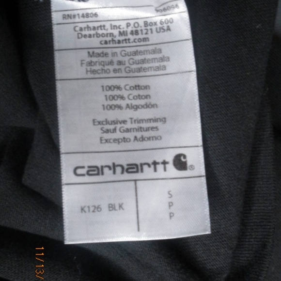 Carhartt Drägermann Mine Rescue Shirt Adult Small Black Red Pocket South Dakota - Picture 10 of 11